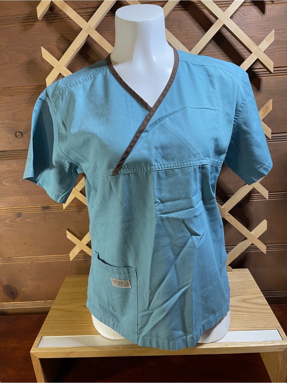 Urban Scrubs ‘Teal with Brown Trim Scrub